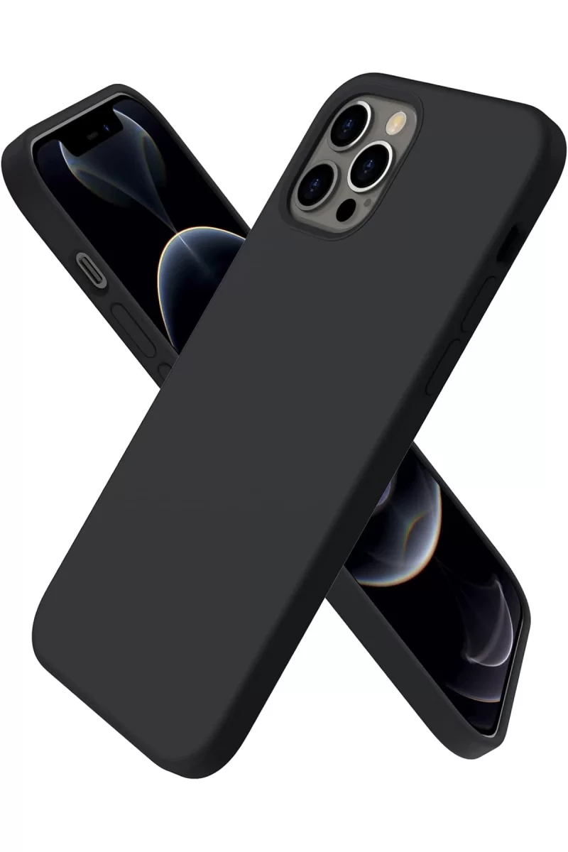 Newface Apple iPhone 12 Pro Max Kılıf First Silikon - Siyah