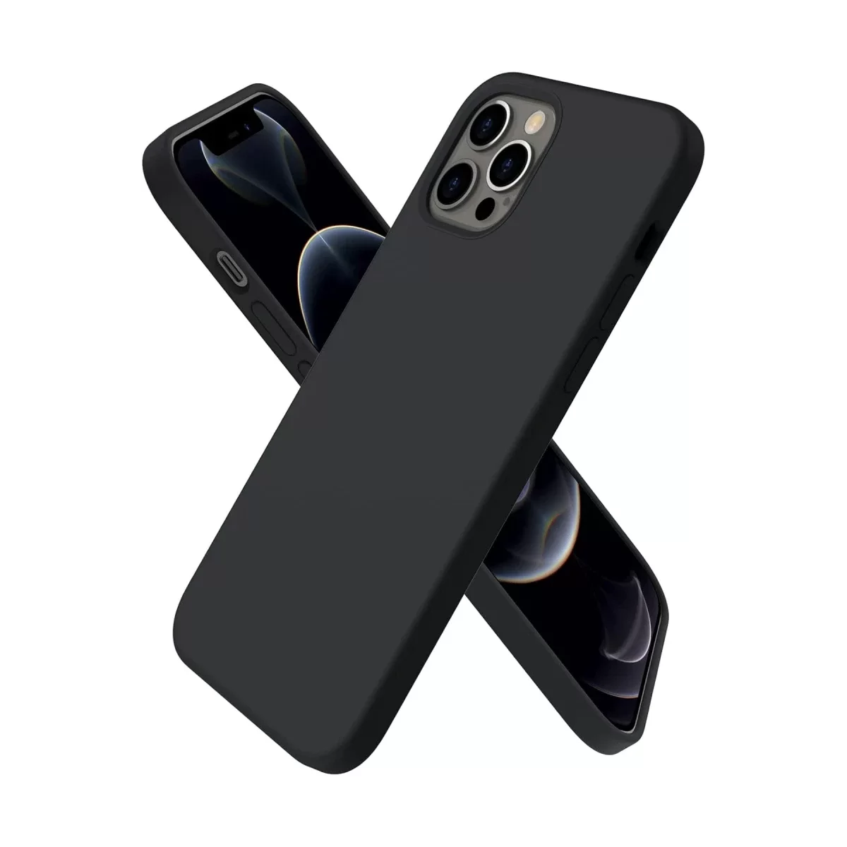 Newface Apple iPhone 12 Pro Max Kılıf First Silikon - Siyah