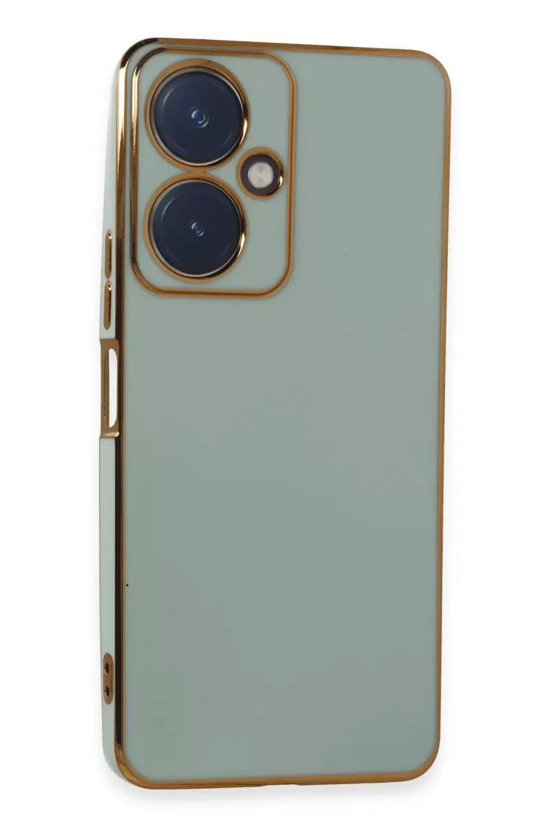 Newface Vivo Y27 Kılıf Volet Silikon - Açık Yeşil