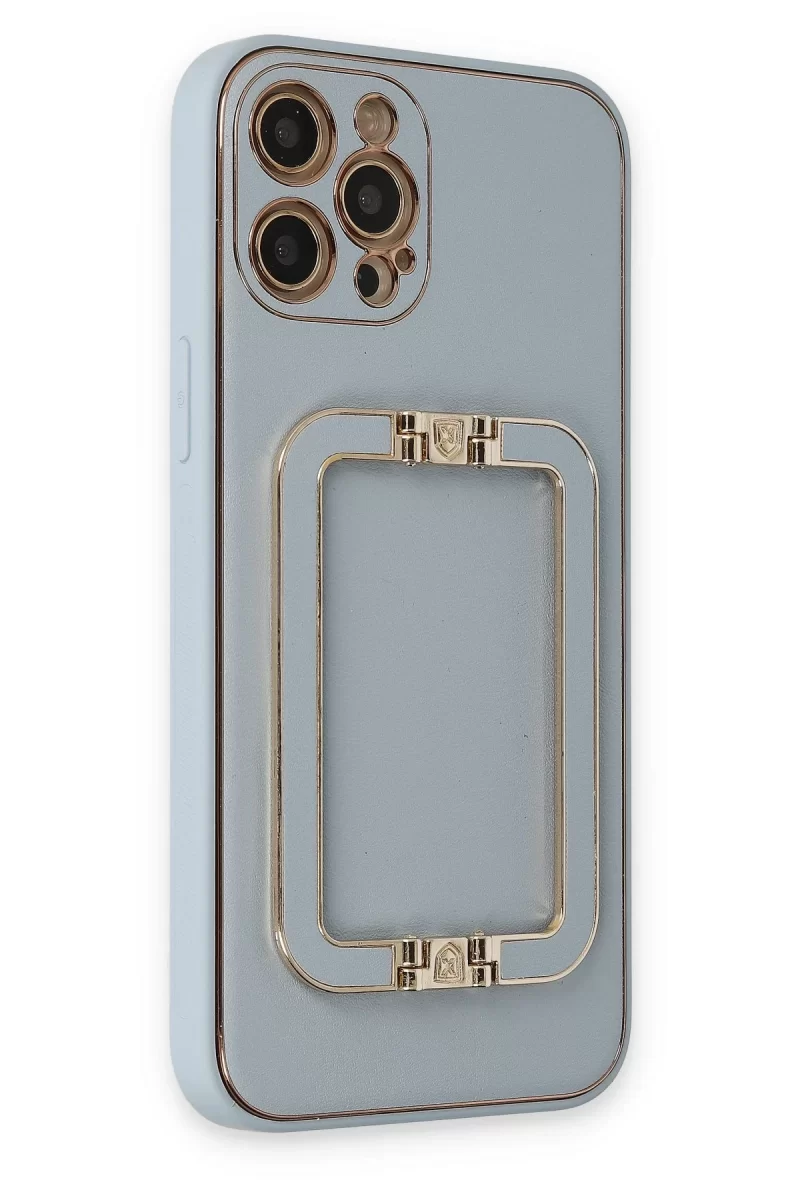 Newface Apple iPhone 12 Pro Max Kılıf Coco Elit Kapak - Turkuaz