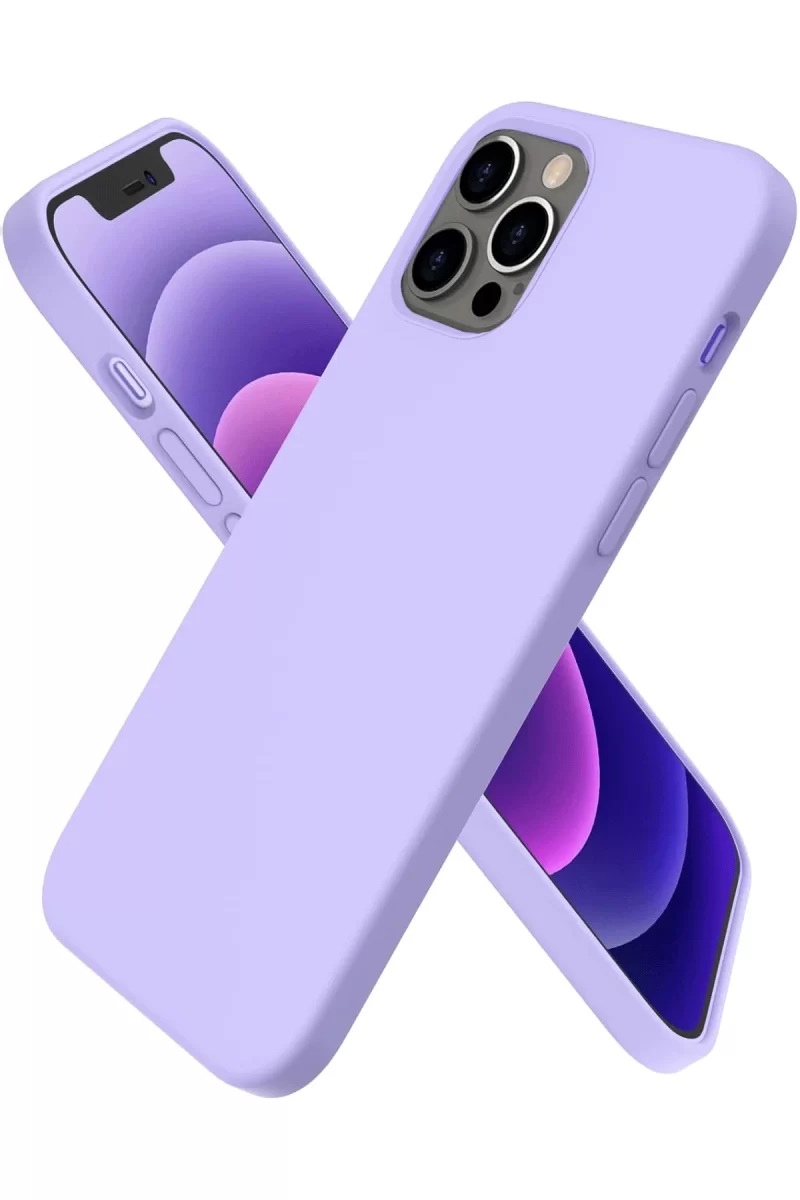 Newface Apple iPhone 12 Pro Max Kılıf First Silikon - Lila