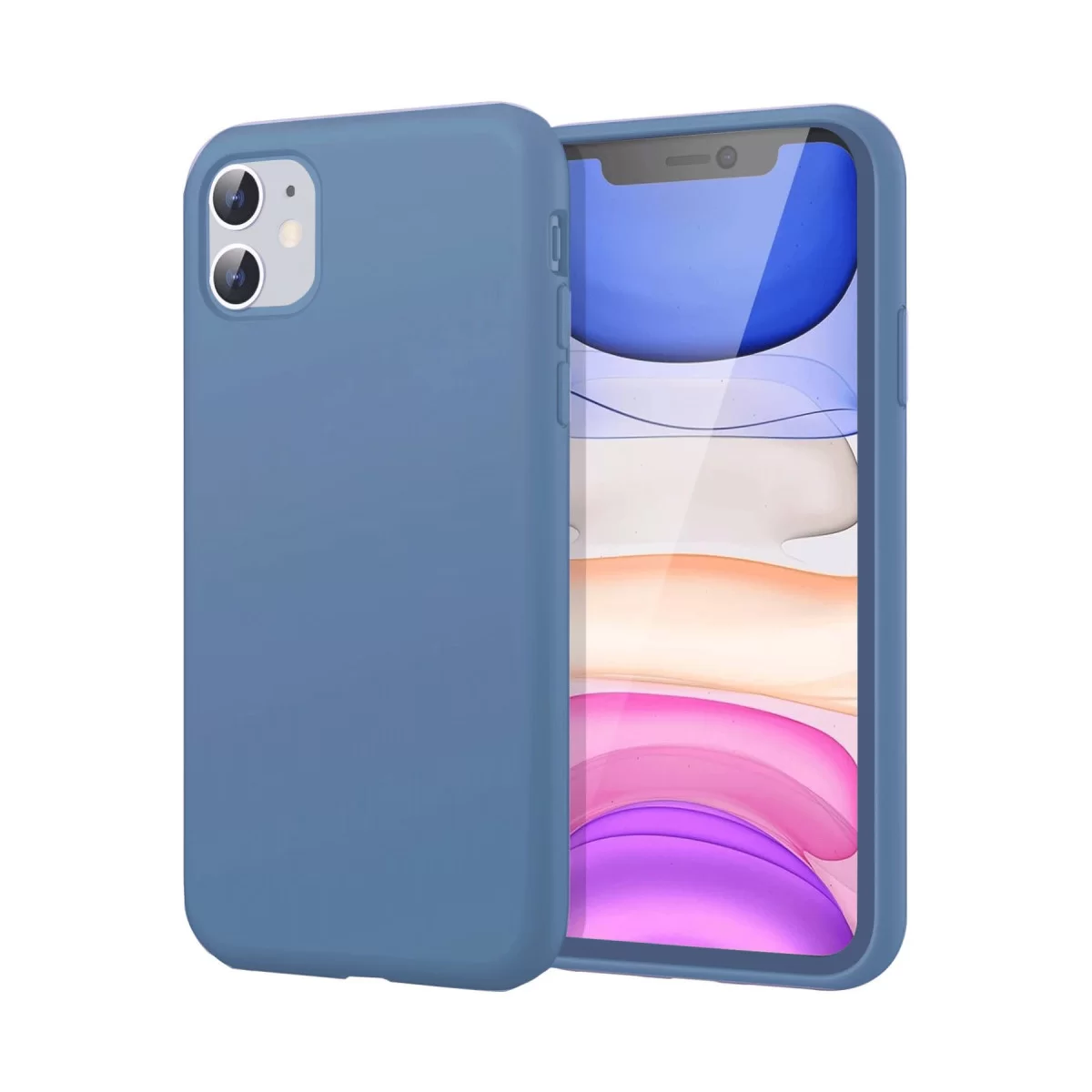 Newface Apple iPhone 11 Kılıf First Silikon - Mavi
