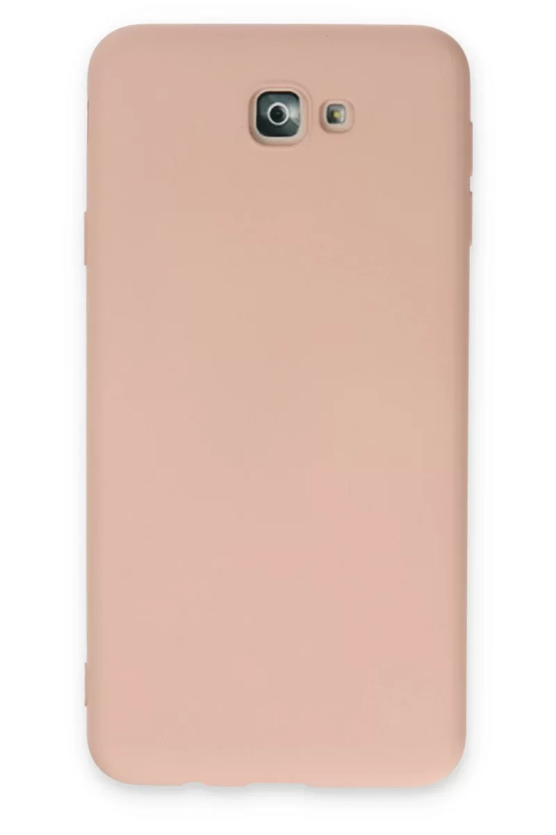 Newface Samsung Galaxy J7 Prime Kılıf Nano içi Kadife Silikon - Pudra