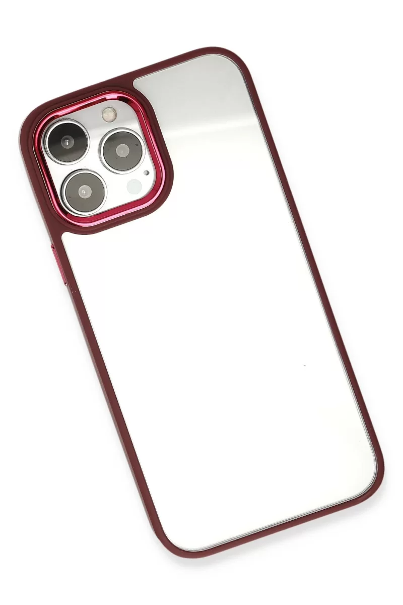 Newface Apple iPhone 13 Pro Kılıf Dora Kapak - Kırmızı