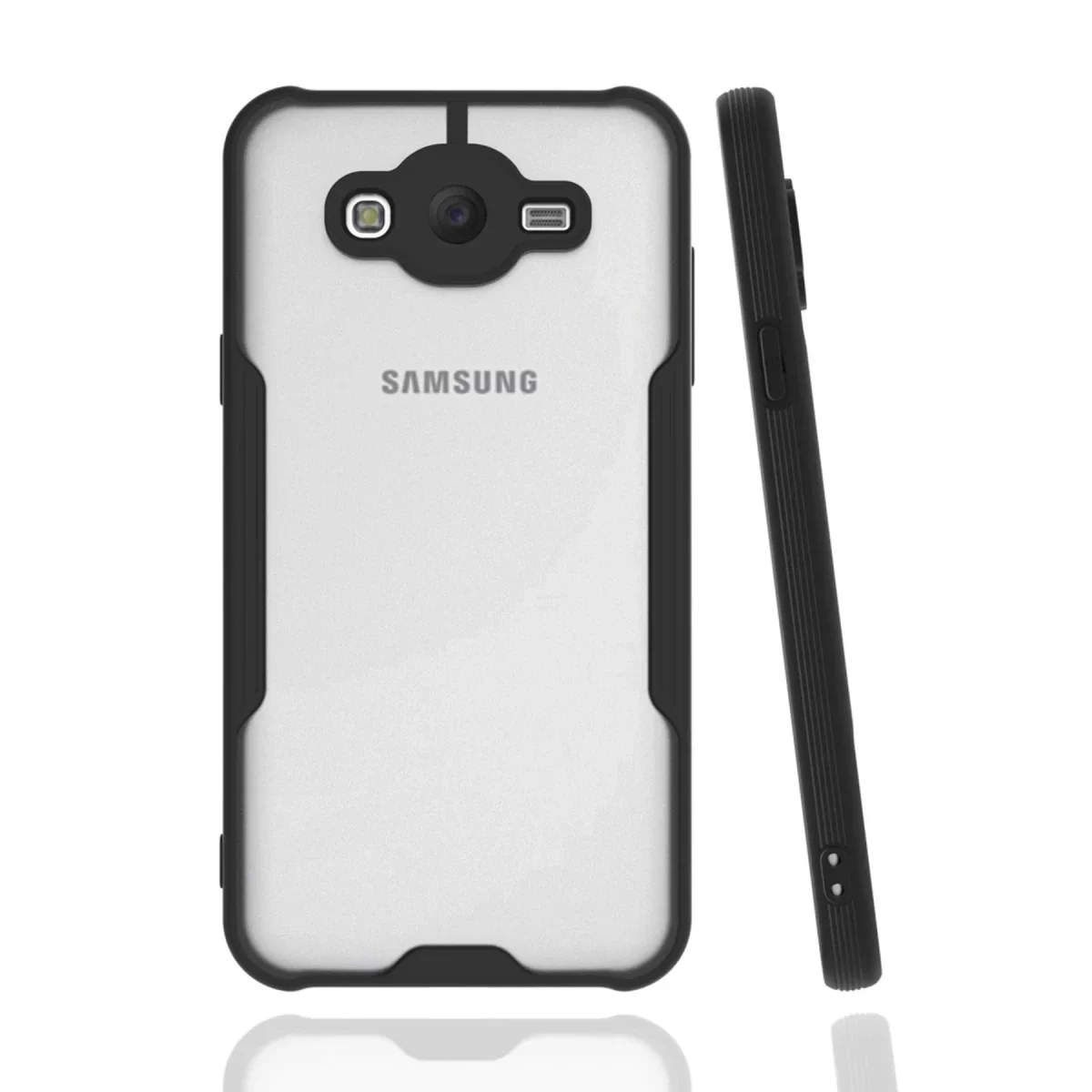 Newface Samsung Galaxy J7 Kılıf Platin Silikon - Siyah