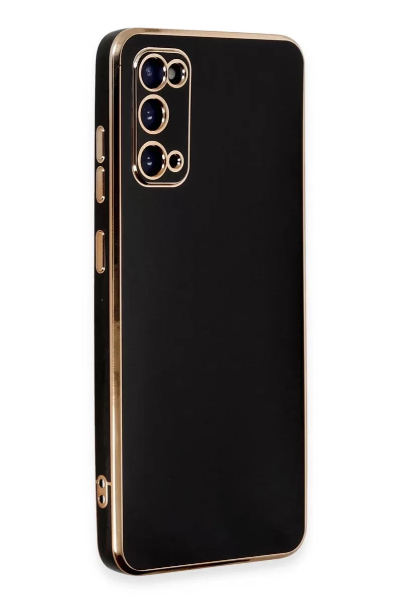 Newface Samsung Galaxy S20 Kılıf Volet Silikon - Siyah