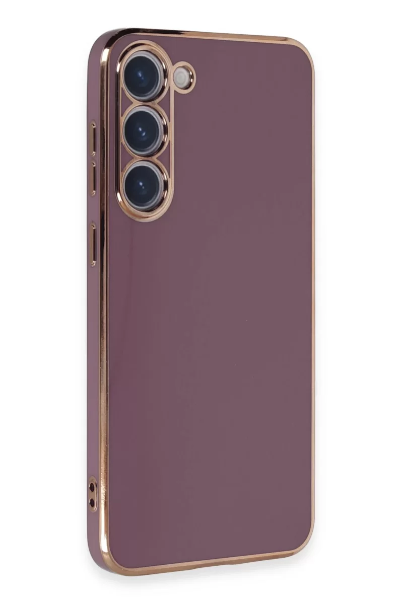Newface Samsung Galaxy S23 Kılıf Volet Silikon - Mor