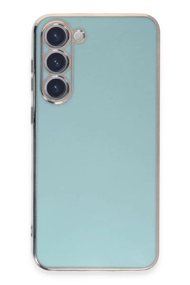 Newface Samsung Galaxy S23 Kılıf Volet Silikon - Açık Yeşil