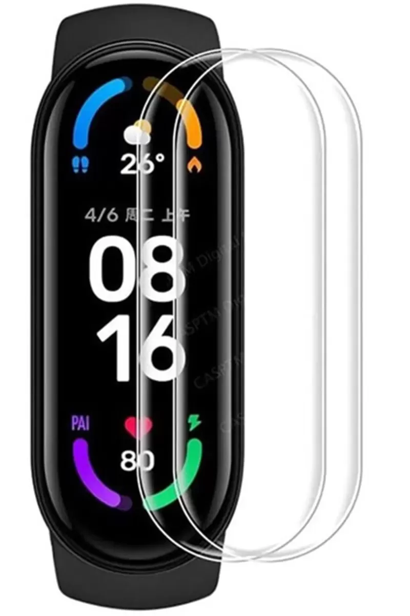 Newface Xiaomi Mi Band 5 Polymer Nano Ekran Koruyucu - Şeffaf