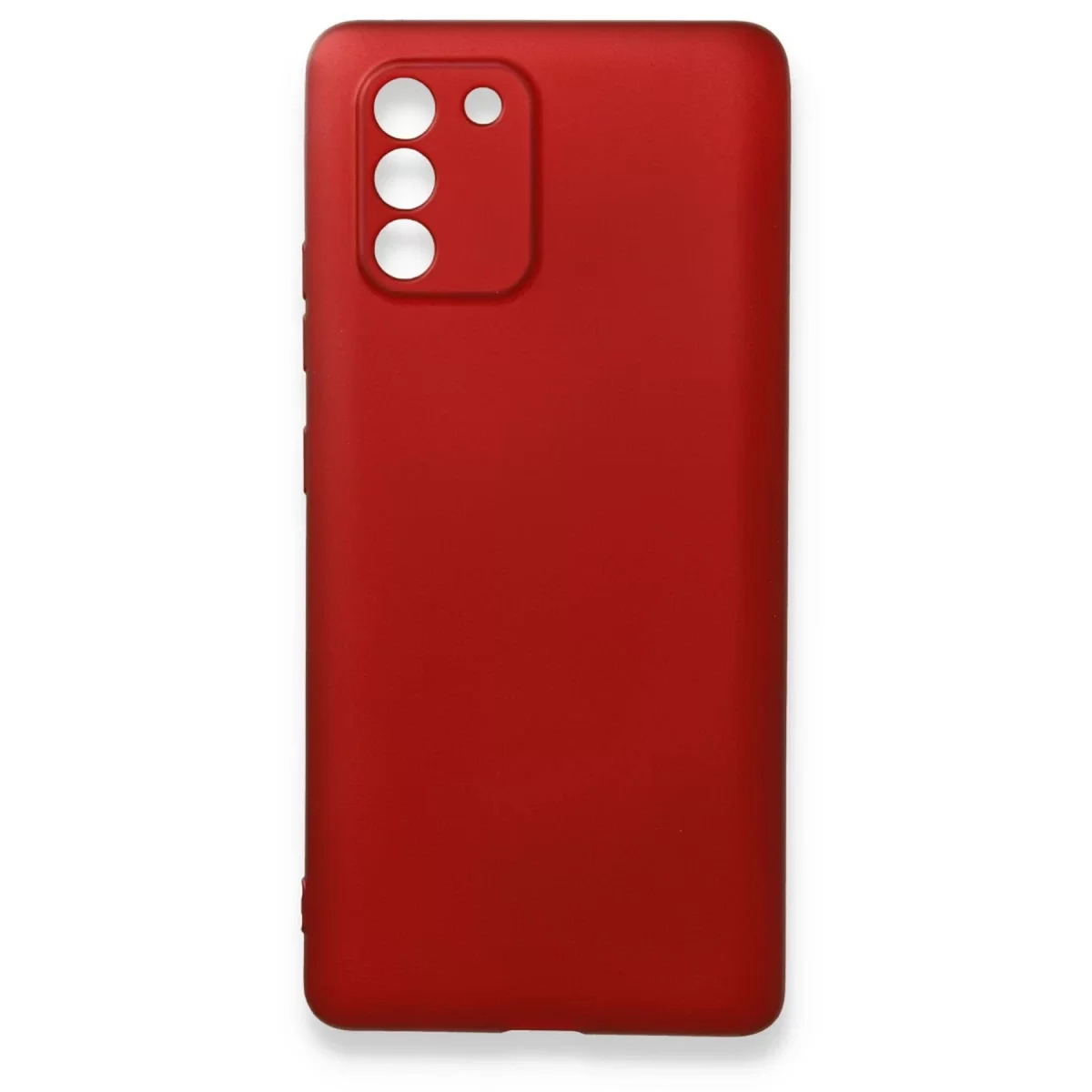 Newface Samsung Galaxy A91 / S10 Lite Kılıf First Silikon - Bordo