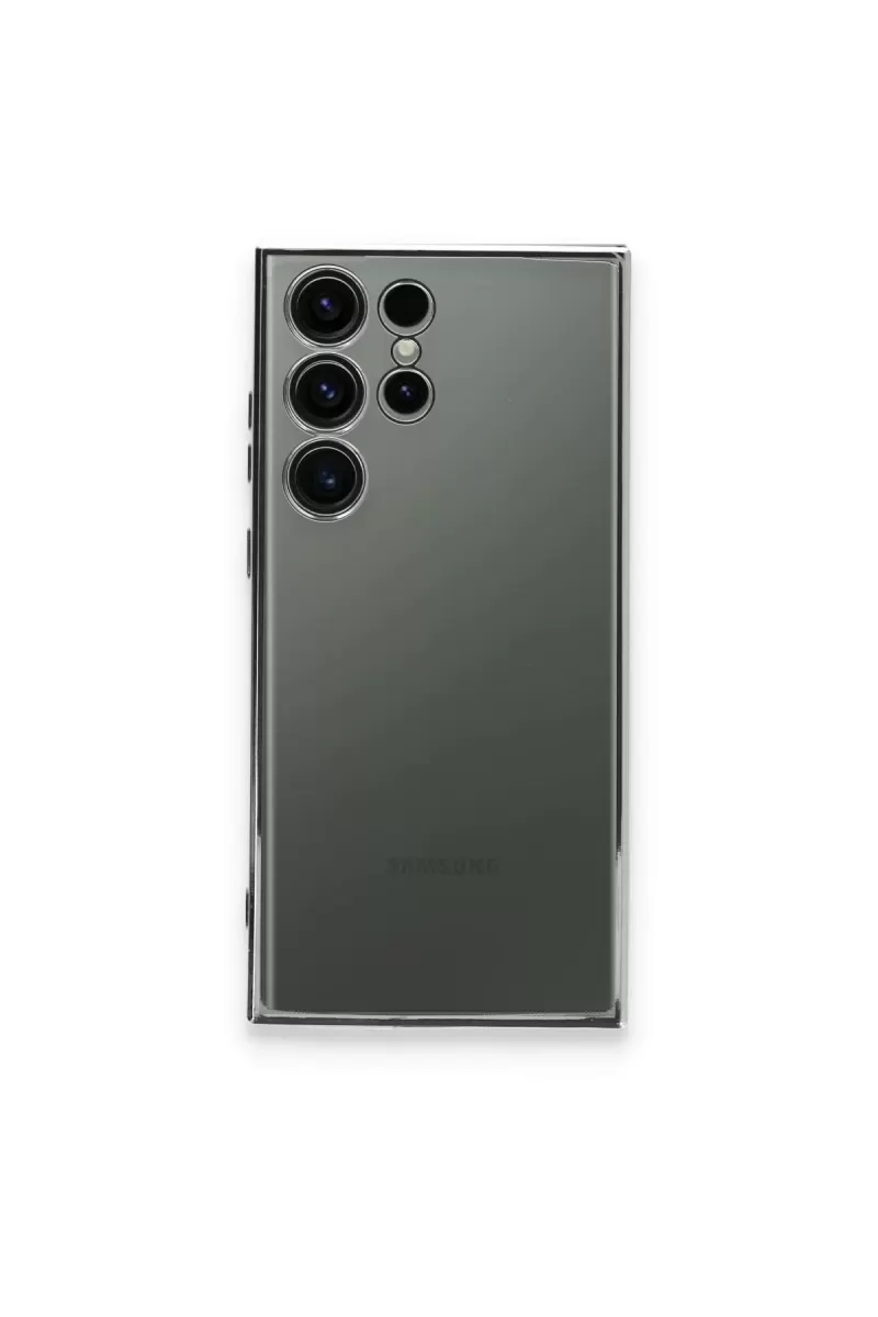 Newface Samsung Galaxy S24 Ultra Kılıf Razer Lensli Silikon - Mor