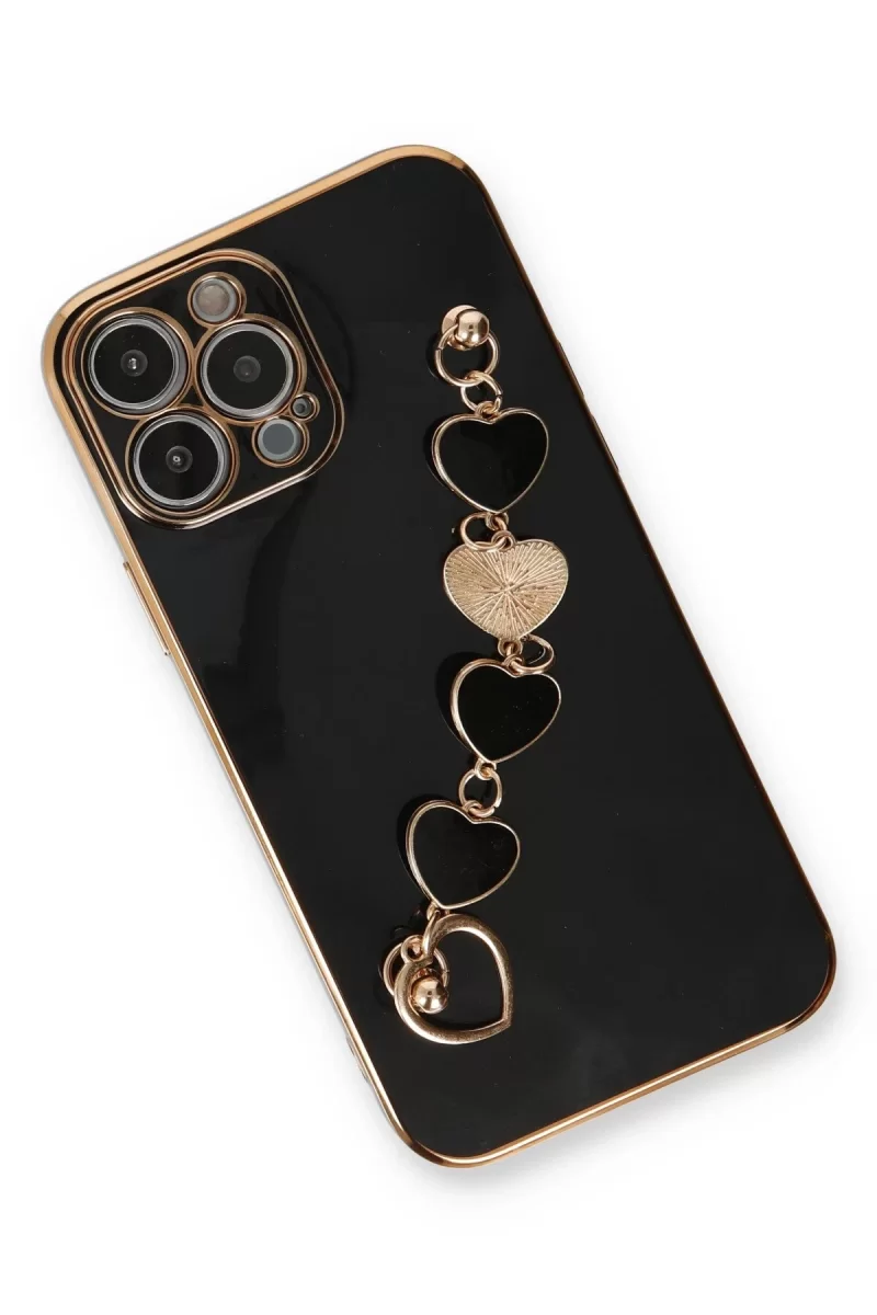 Newface Apple iPhone 13 Pro Kılıf Esila Silikon - Siyah