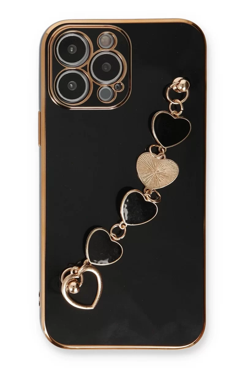 Newface Apple iPhone 13 Pro Kılıf Esila Silikon - Siyah