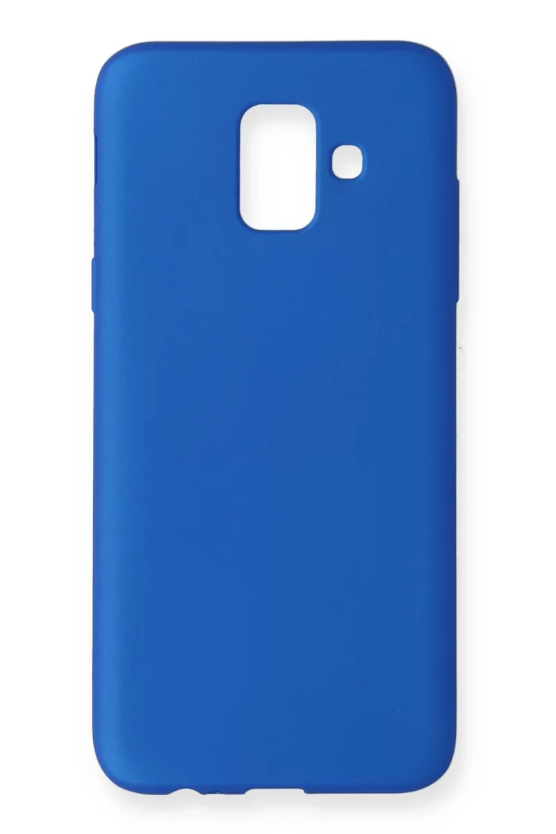 Newface Samsung Galaxy A6 2018 Kılıf First Silikon - Mavi