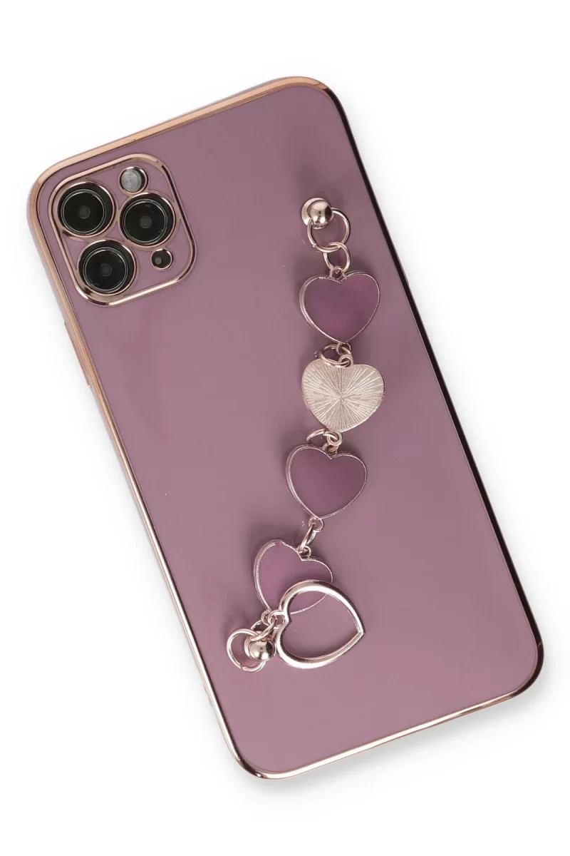 Newface Apple iPhone 11 Pro Kılıf Esila Silikon - Mor