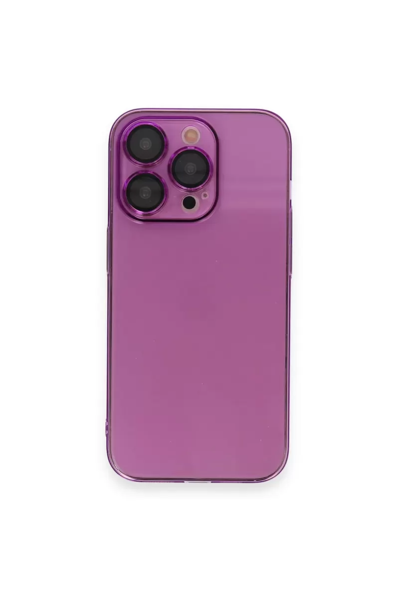 Newface Apple iPhone 14 Pro Kılıf Armada Lensli Kapak - Mor