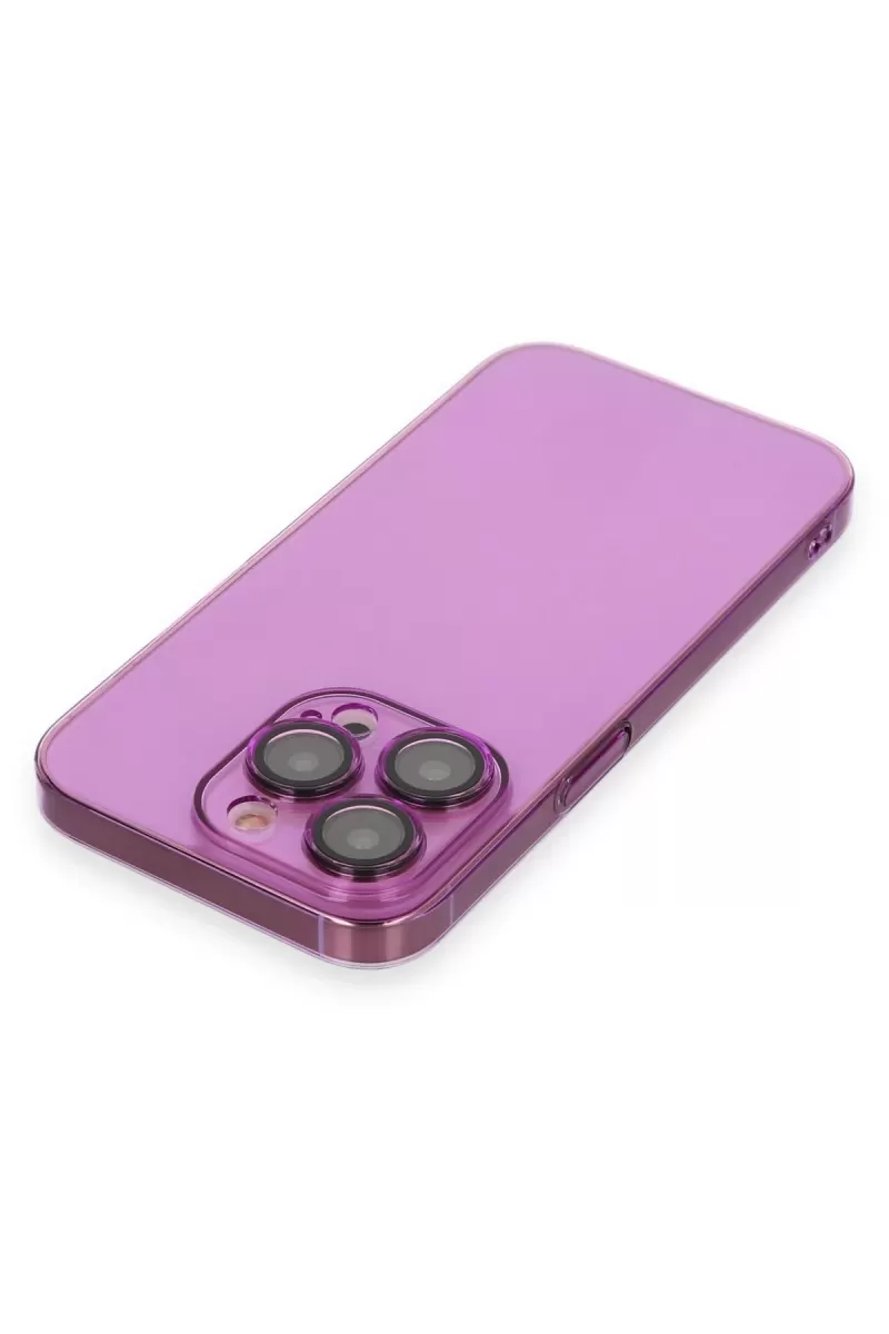 Newface Apple iPhone 14 Pro Kılıf Armada Lensli Kapak - Mor