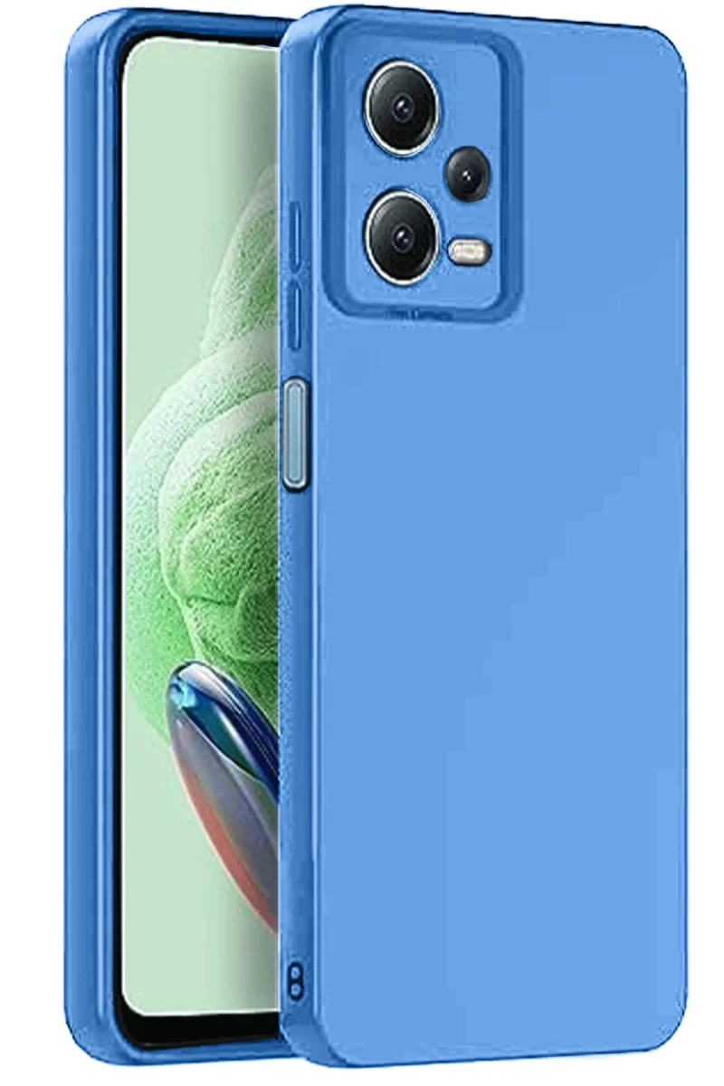 Newface Xiaomi Redmi Note 12 Pro 5G Kılıf Nano içi Kadife Silikon - Mavi