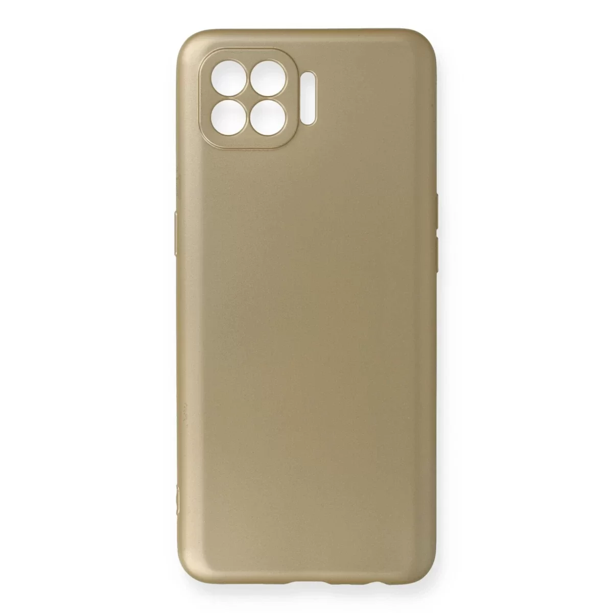Newface Oppo Reno 4 Lite Kılıf First Silikon - Gold