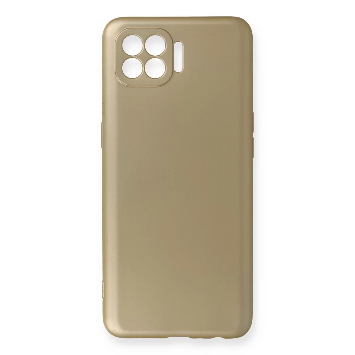 Newface Oppo Reno 4 Lite Kılıf First Silikon - Gold