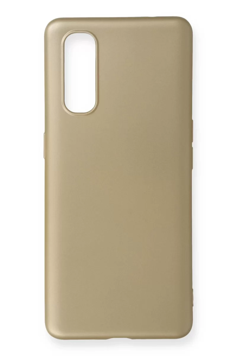 Newface Oppo Find X2 Kılıf First Silikon - Gold