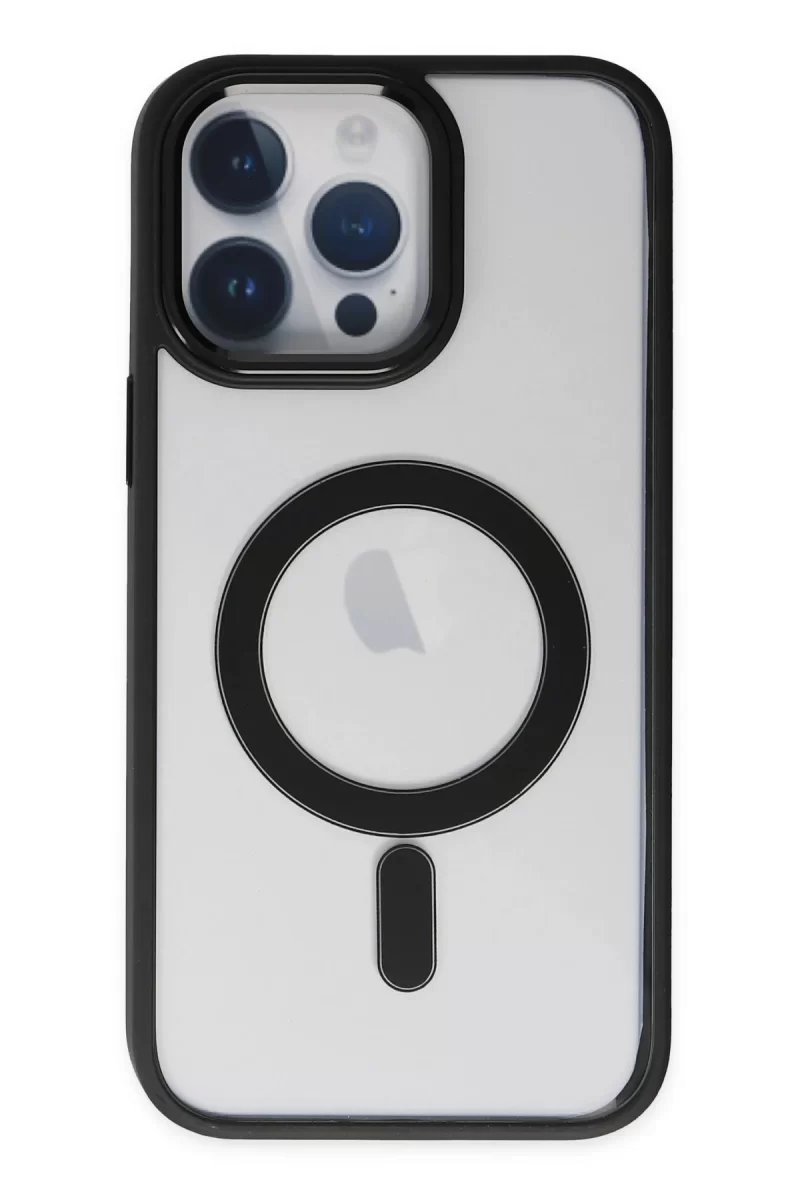 Newface Apple iPhone 14 Pro Kılıf Room Magneticsafe Silikon - Siyah