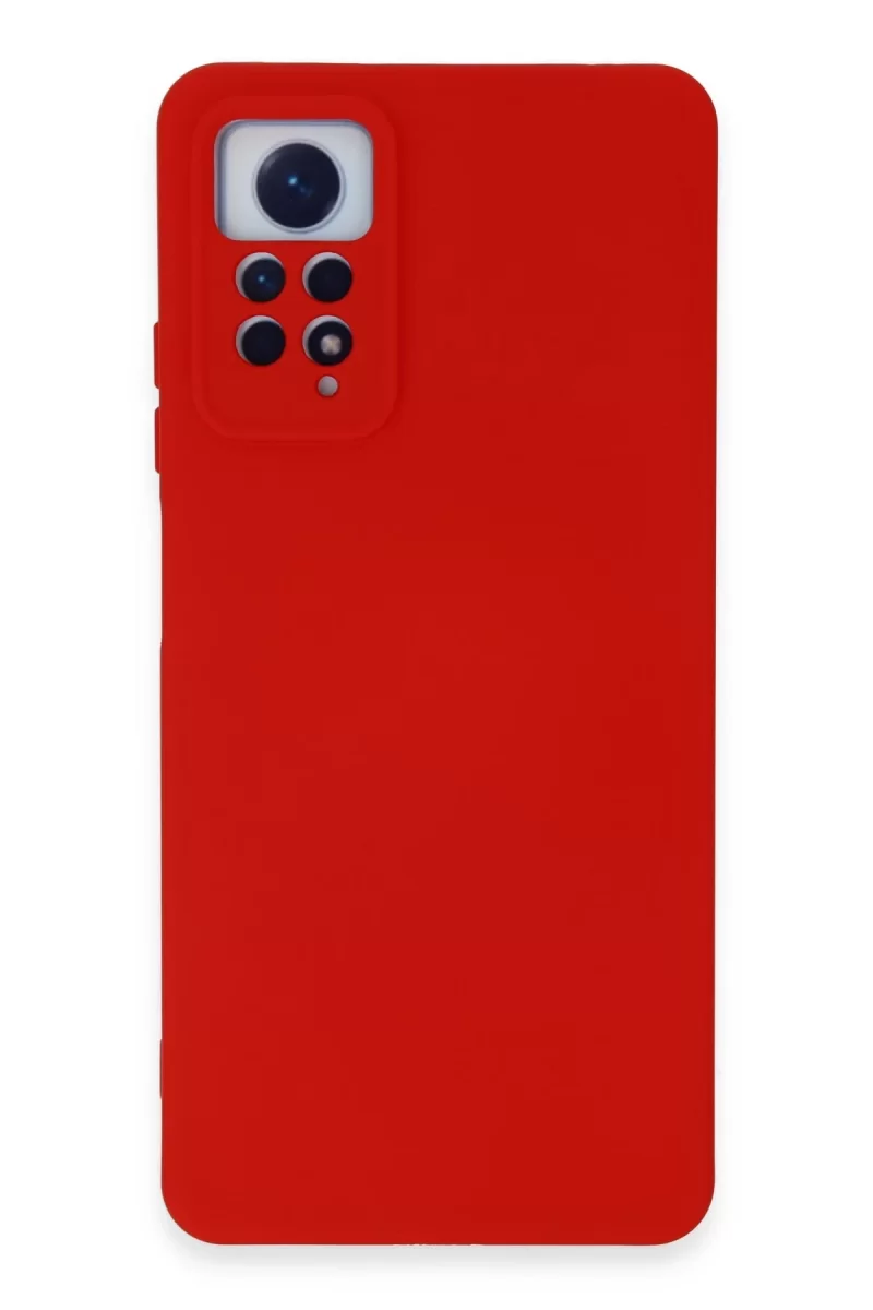 Newface Xiaomi Redmi Note 12 Pro 4G Kılıf Nano içi Kadife Silikon - Kırmızı