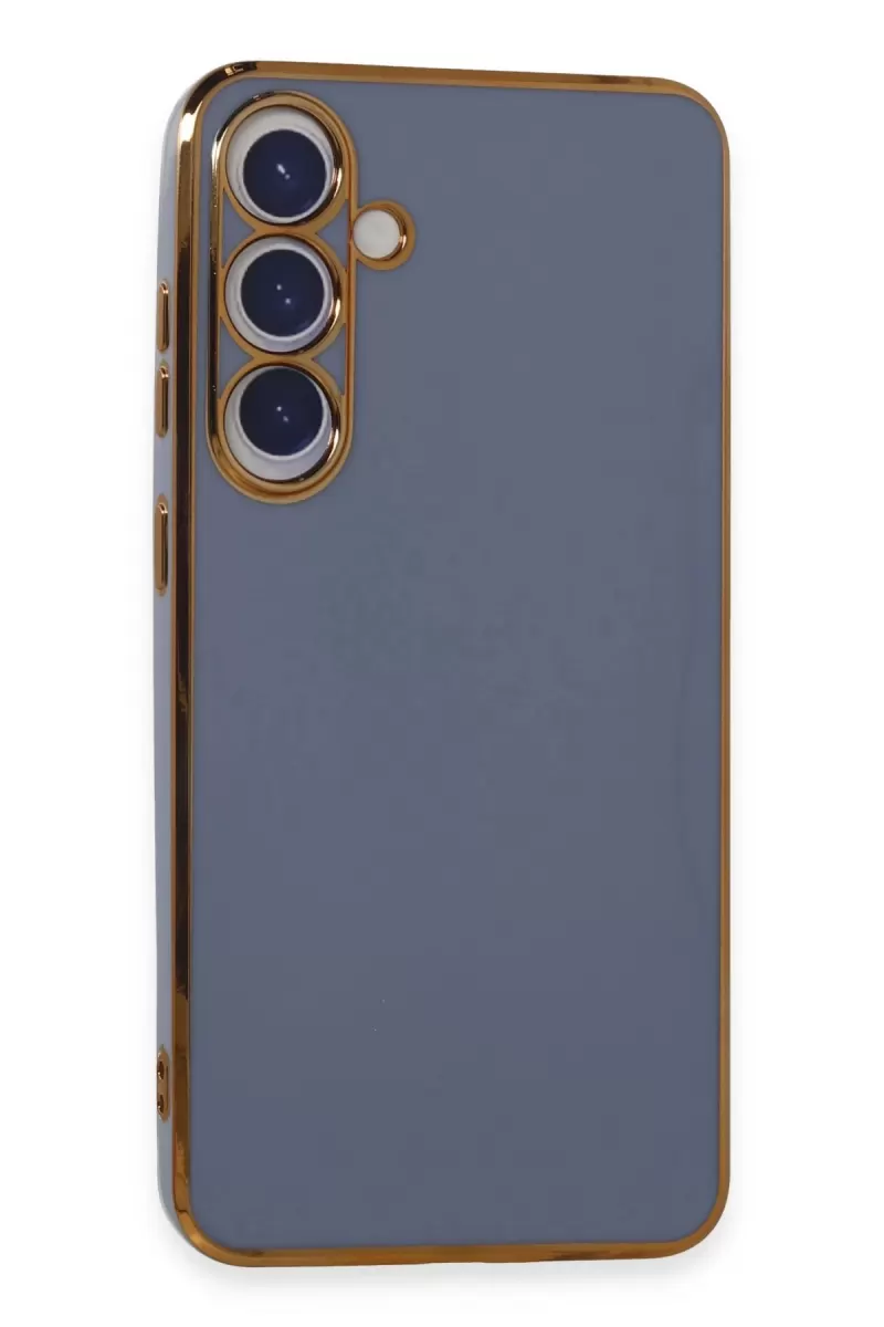 Newface Samsung Galaxy S24 Kılıf Volet Silikon - Mavi