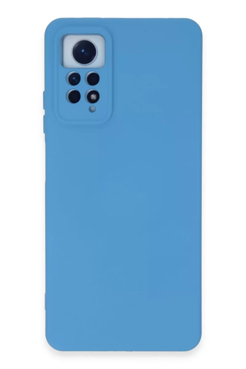 Newface Xiaomi Redmi Note 12 Pro 4G Kılıf Nano içi Kadife Silikon - Mavi