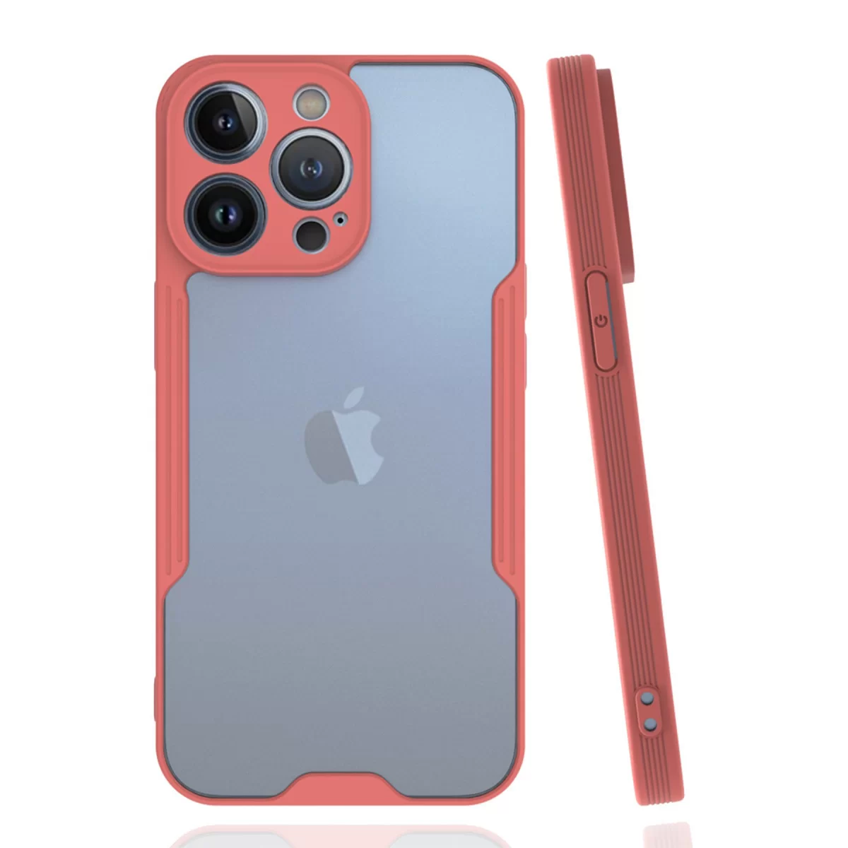 Newface Apple iPhone 14 Pro Kılıf Platin Silikon - Pembe
