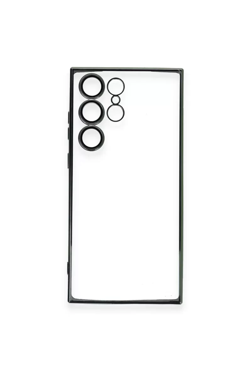 Newface Samsung Galaxy S23 Ultra Kılıf Razer Lensli Silikon - Yeşil