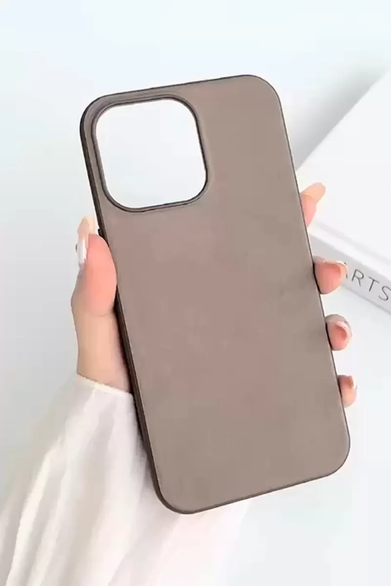 Newface Apple iPhone 15 Pro Max Kılıf Karen Magsafe Kapak - Kahverengi