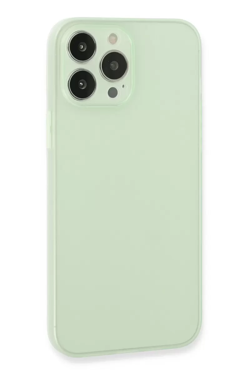 Newface Apple iPhone 13 Pro Max Kılıf Puma Silikon - Açık Yeşil