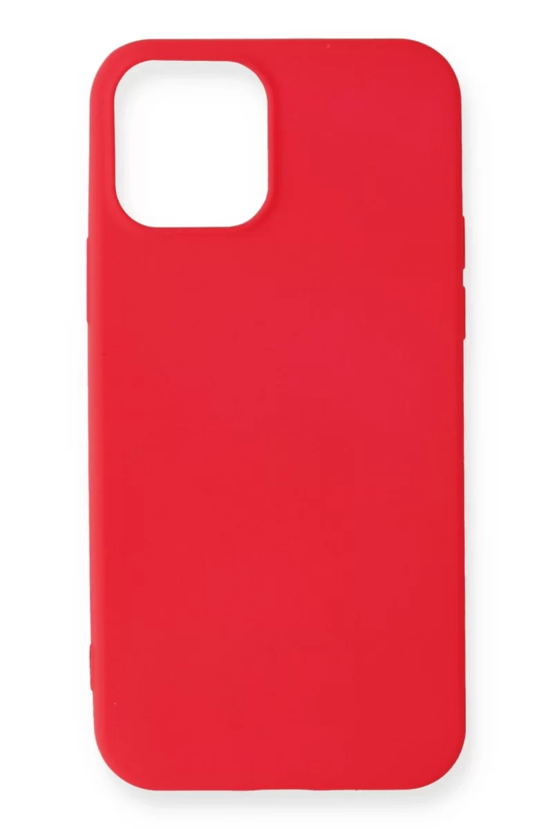 Newface Apple iPhone 12 Mini Kılıf First Silikon - Kırmızı