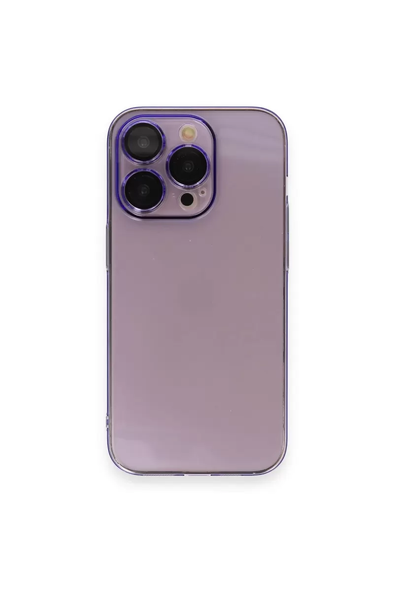 Newface Apple iPhone 13 Pro Max Kılıf Armada Lensli Kapak - Lila