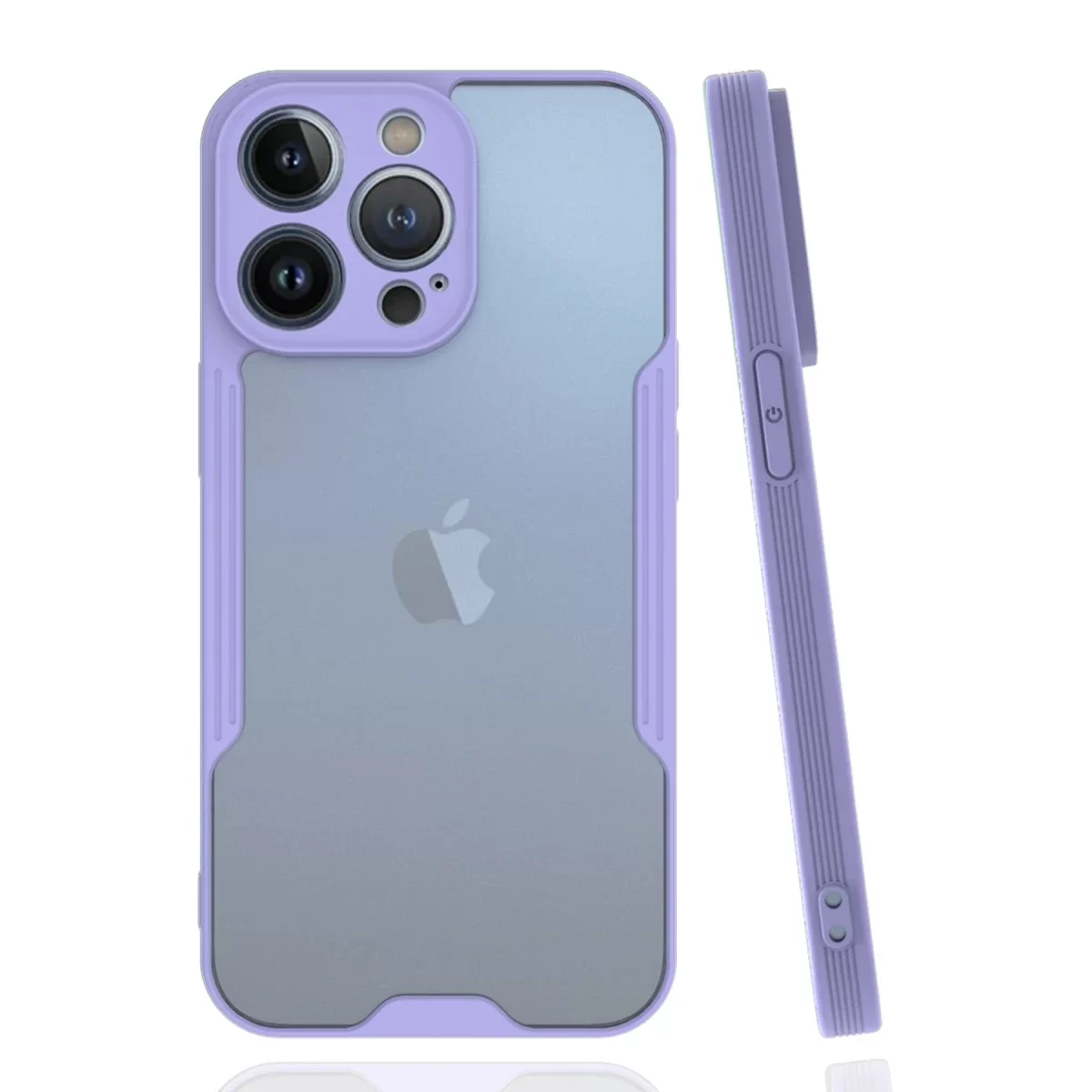 Newface Apple iPhone 14 Pro Kılıf Platin Silikon - Lila