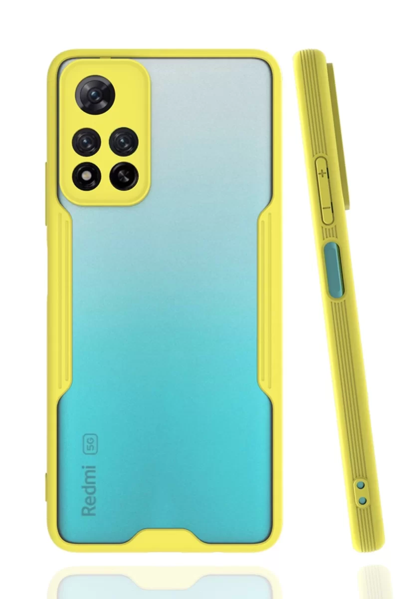 Newface Xiaomi Redmi Note 11 Pro Plus 5G Kılıf Platin Silikon - Sarı
