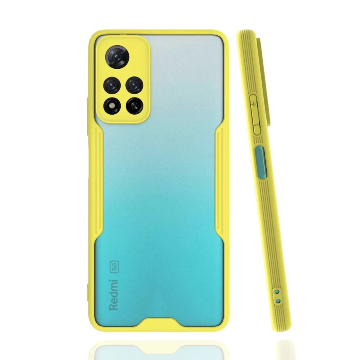 Newface Xiaomi Redmi Note 11 Pro Plus 5G Kılıf Platin Silikon - Sarı