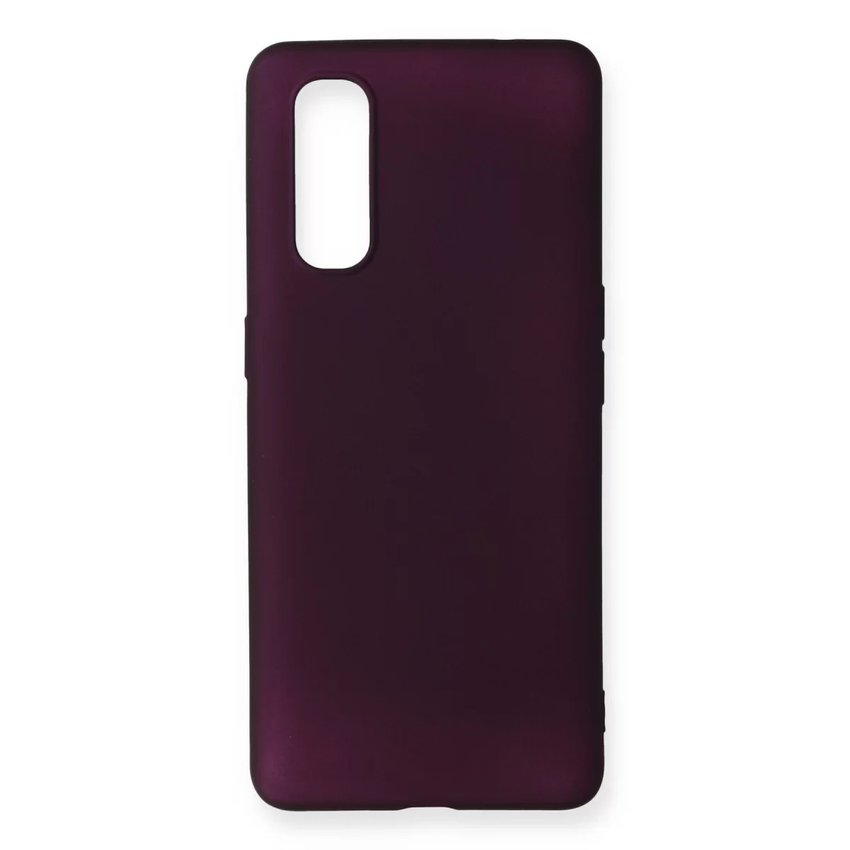 Newface Oppo Find X2 Kılıf First Silikon - Mürdüm