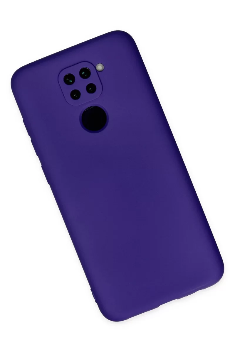 Newface Xiaomi Redmi Note 9 Kılıf Nano içi Kadife Silikon - Mor