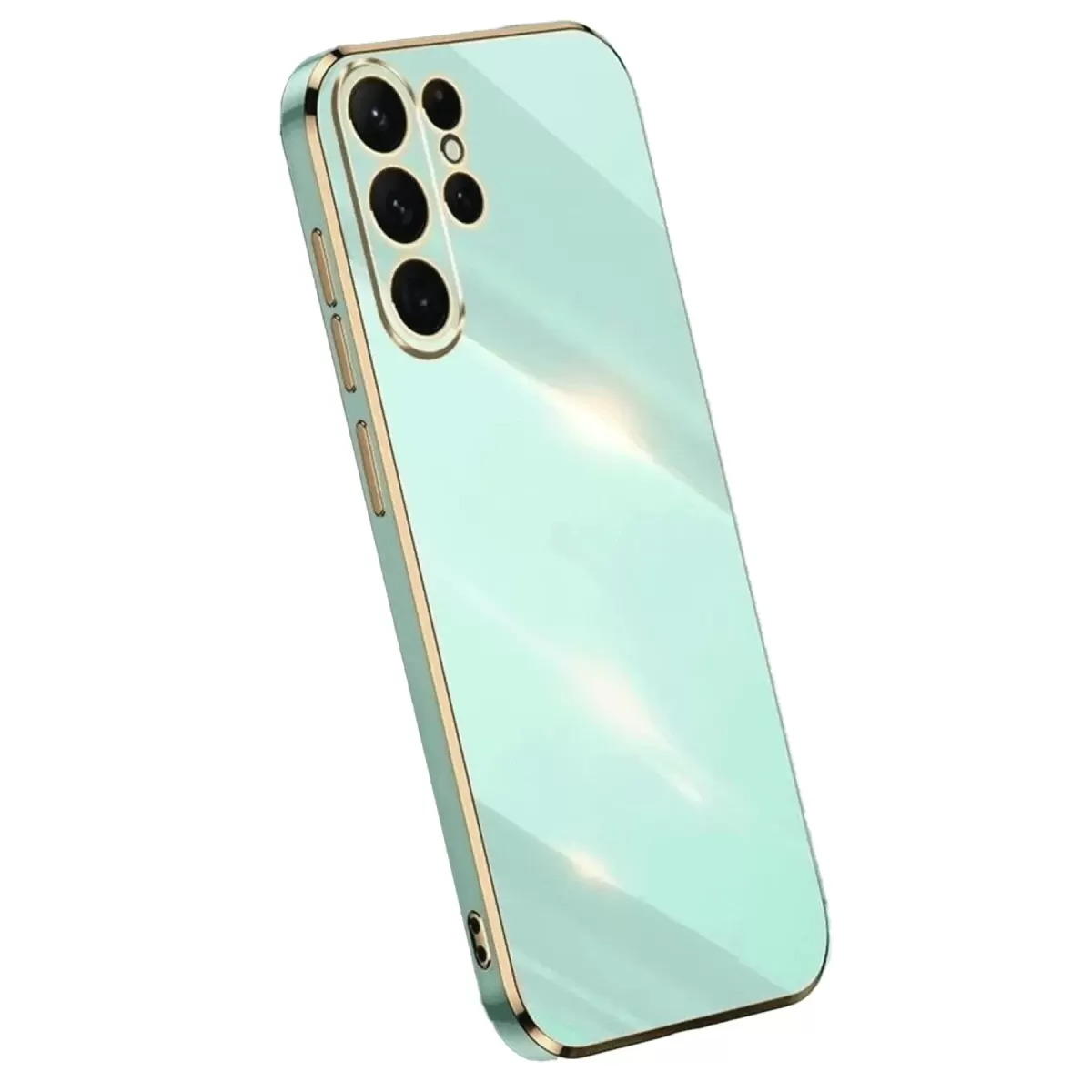 Newface Samsung Galaxy S24 Ultra Kılıf Volet Silikon - Açık Yeşil