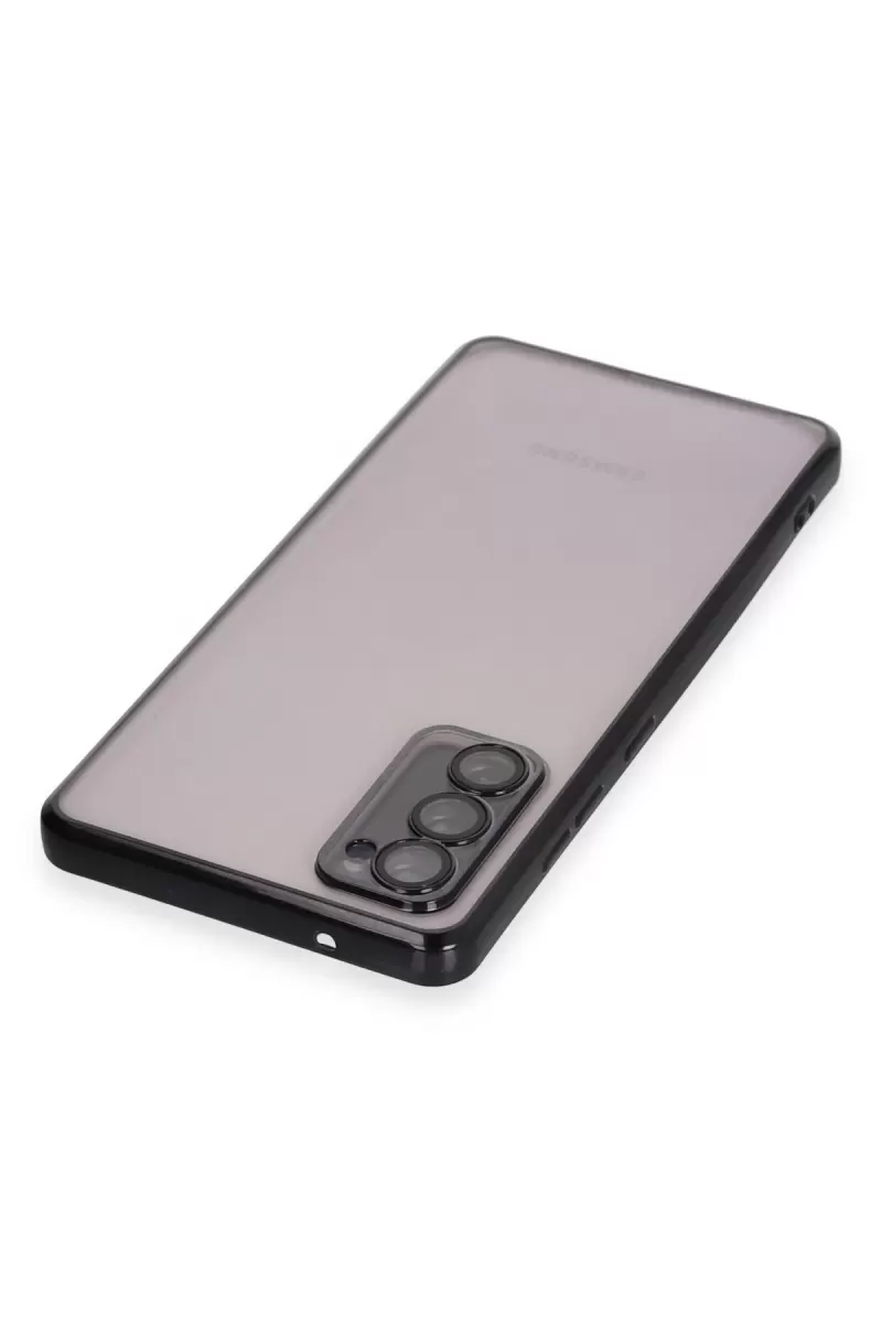 Newface Samsung Galaxy S20 FE Kılıf Razer Lensli Silikon - Siyah
