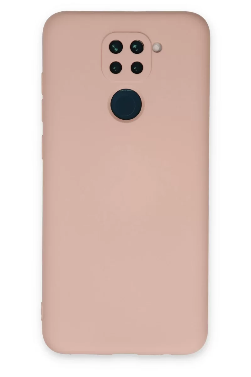 Newface Xiaomi Redmi Note 9 Kılıf Nano içi Kadife Silikon - Pudra