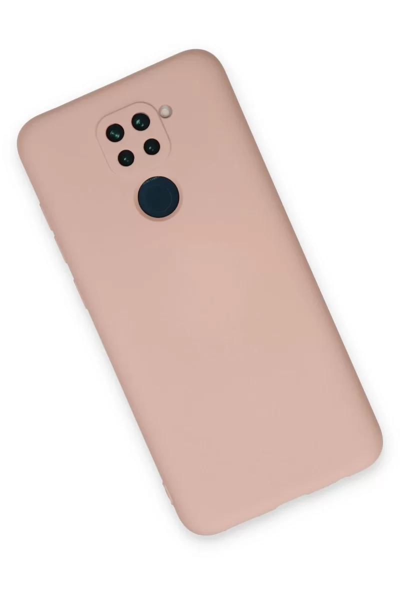 Newface Xiaomi Redmi Note 9 Kılıf Nano içi Kadife Silikon - Pudra