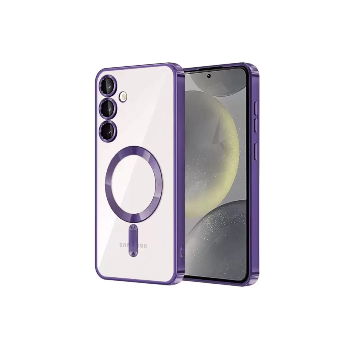 Newface Samsung Galaxy S23 Kılıf Kross Magneticsafe Kapak - Mor