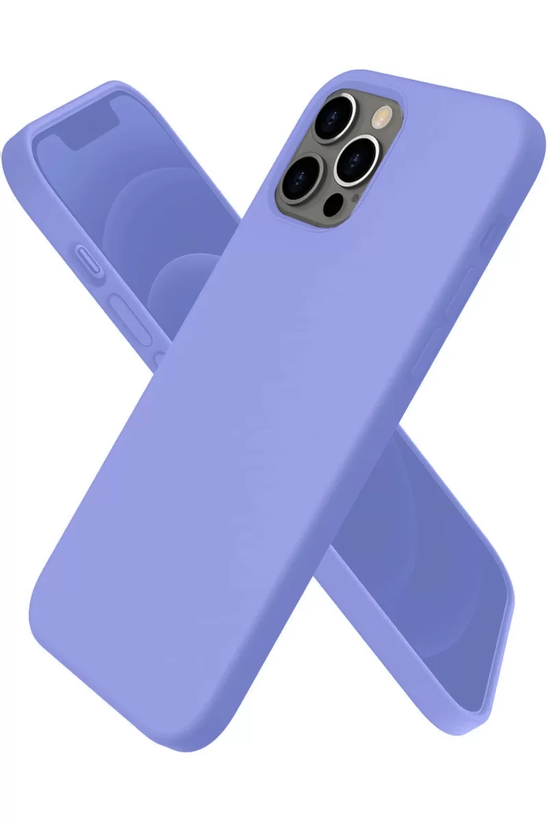 Newface Apple iPhone 12 Pro Max Kılıf First Silikon - Mor