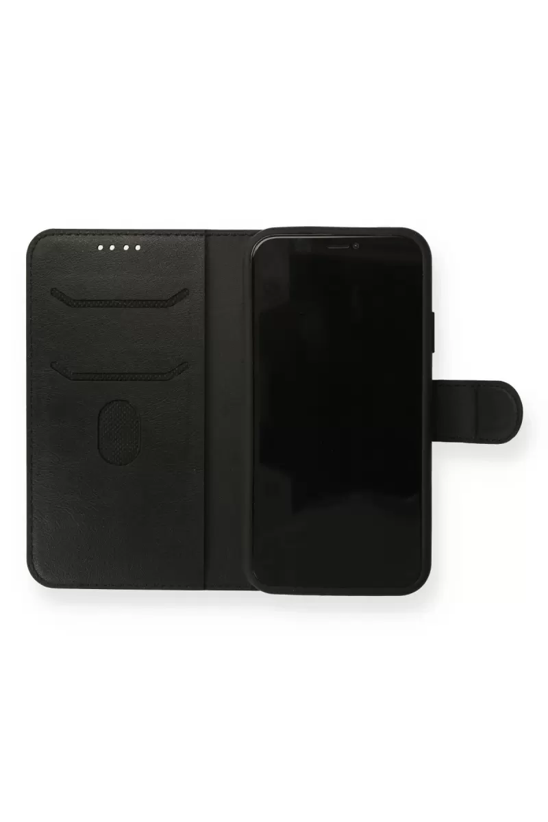 Newface Apple iPhone 13 Mini Kılıf Trend S Plus Kapaklı Kılıf - Siyah