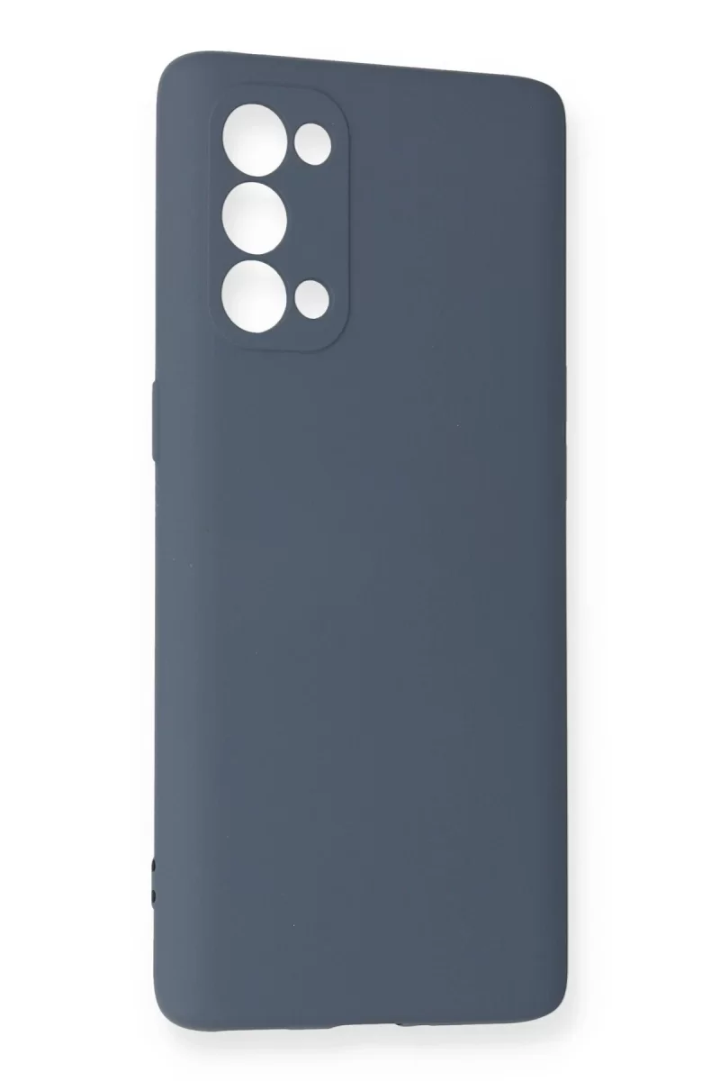 Newface Oppo Reno 5 Pro Kılıf Nano içi Kadife Silikon - Gri