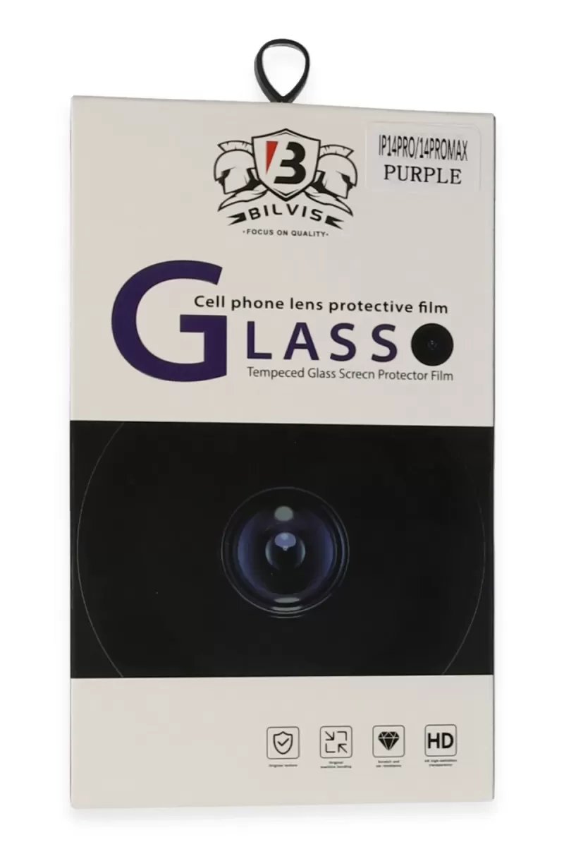 Newface Apple iPhone 14 Pro Max Bilvis Titan Kamera Lens - Derin Mor