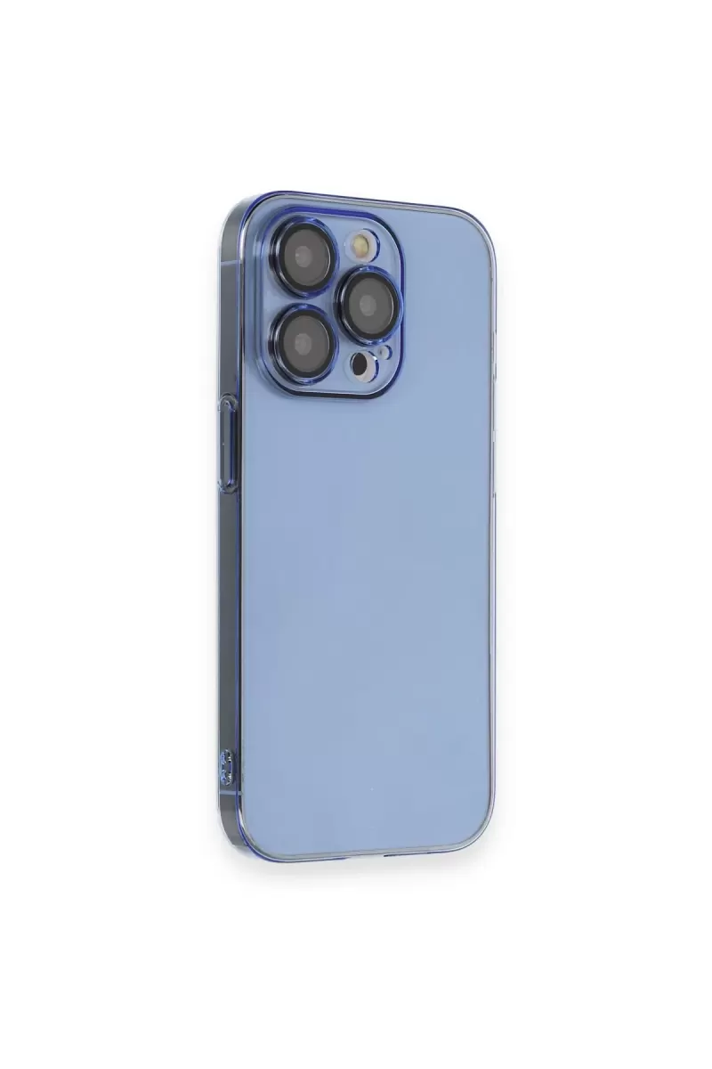 Newface Apple iPhone 14 Pro Max Kılıf Armada Lensli Kapak - Sierra Blue